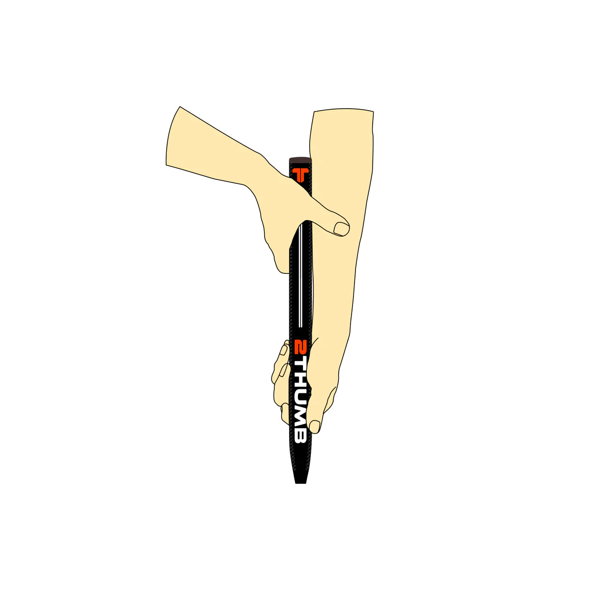 2Thumb SNUG SQ 30 Long Putter Grip - 17"