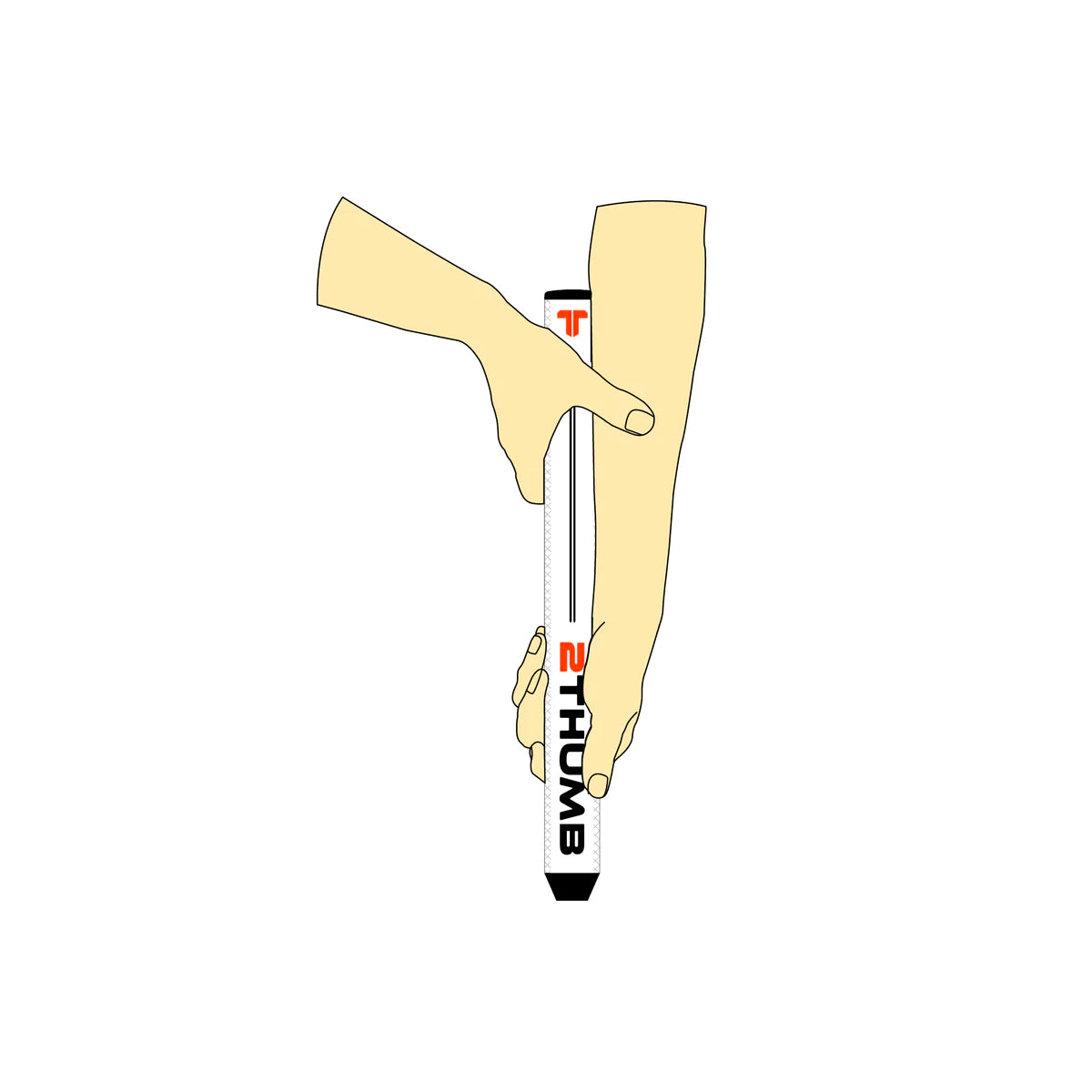 2Thumb OG LITE 39 Long Putter Grip - 17"