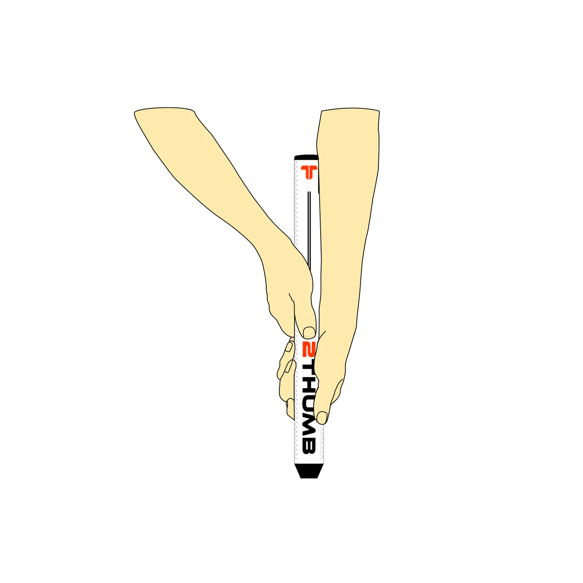 2Thumb OG LITE 39 Long Putter Grip - 17"