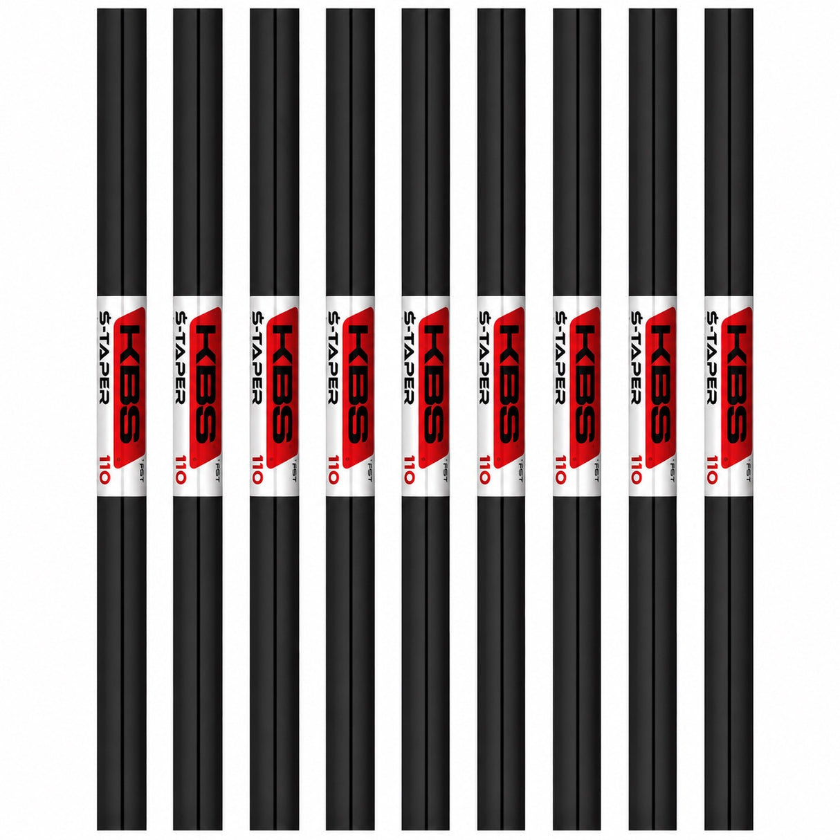 KBS Tour $-Taper Shaft - Black PVD (Bundle Set of 8x Shafts)