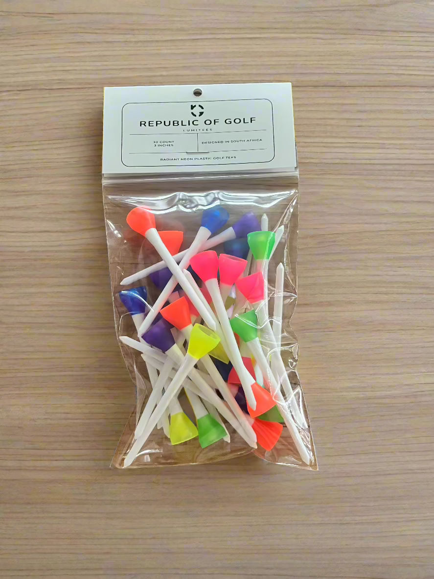 ROG Lumitees Plastic Neon Tees 3" (30 pack)