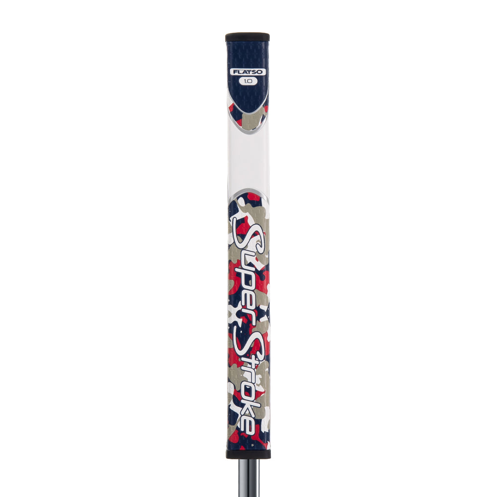 Super Stroke Zenergy FLATSO 1.0 Putter Grip (Camo Red/White/Blue)