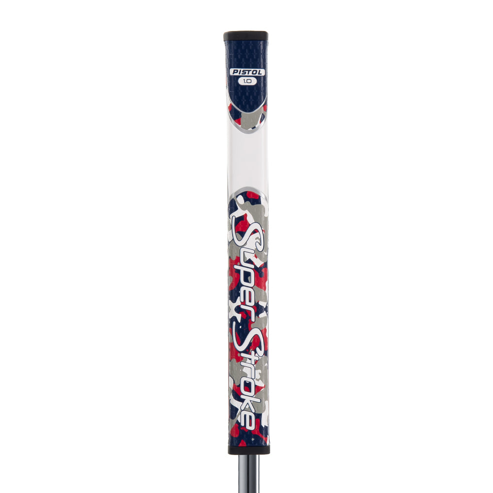 Super Stroke Zenergy Pistol GT 1.0 Putter Grip (Camo Red/White/Blue)