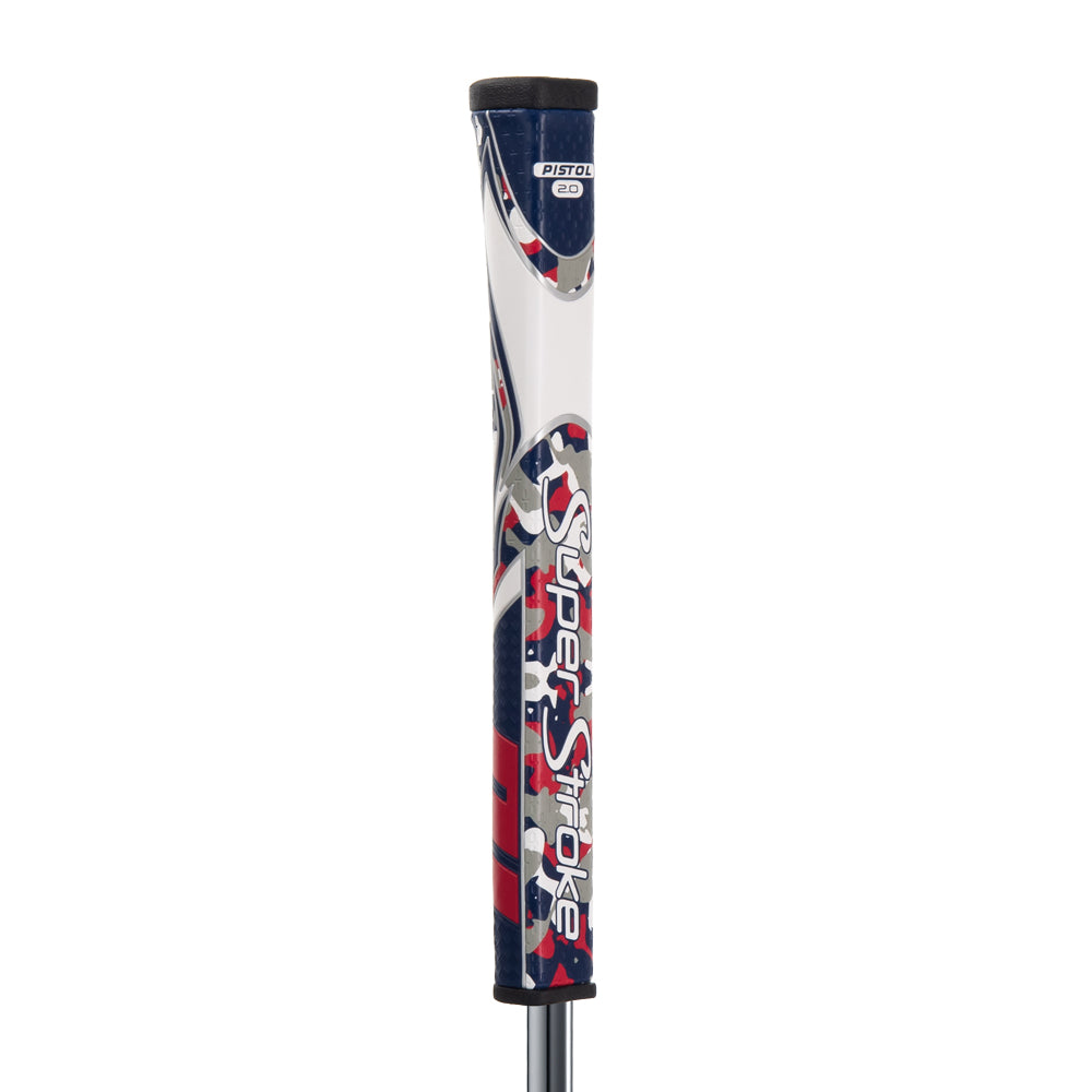 Super Stroke Zenergy Pistol GT 2.0 Putter Grip (Camo Red/White/Blue)
