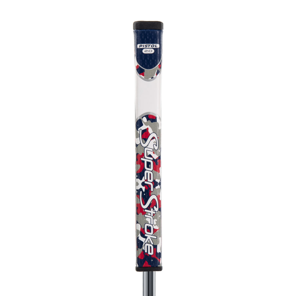 Super Stroke Zenergy Pistol GT 2.0 Putter Grip (Camo Red/White/Blue)