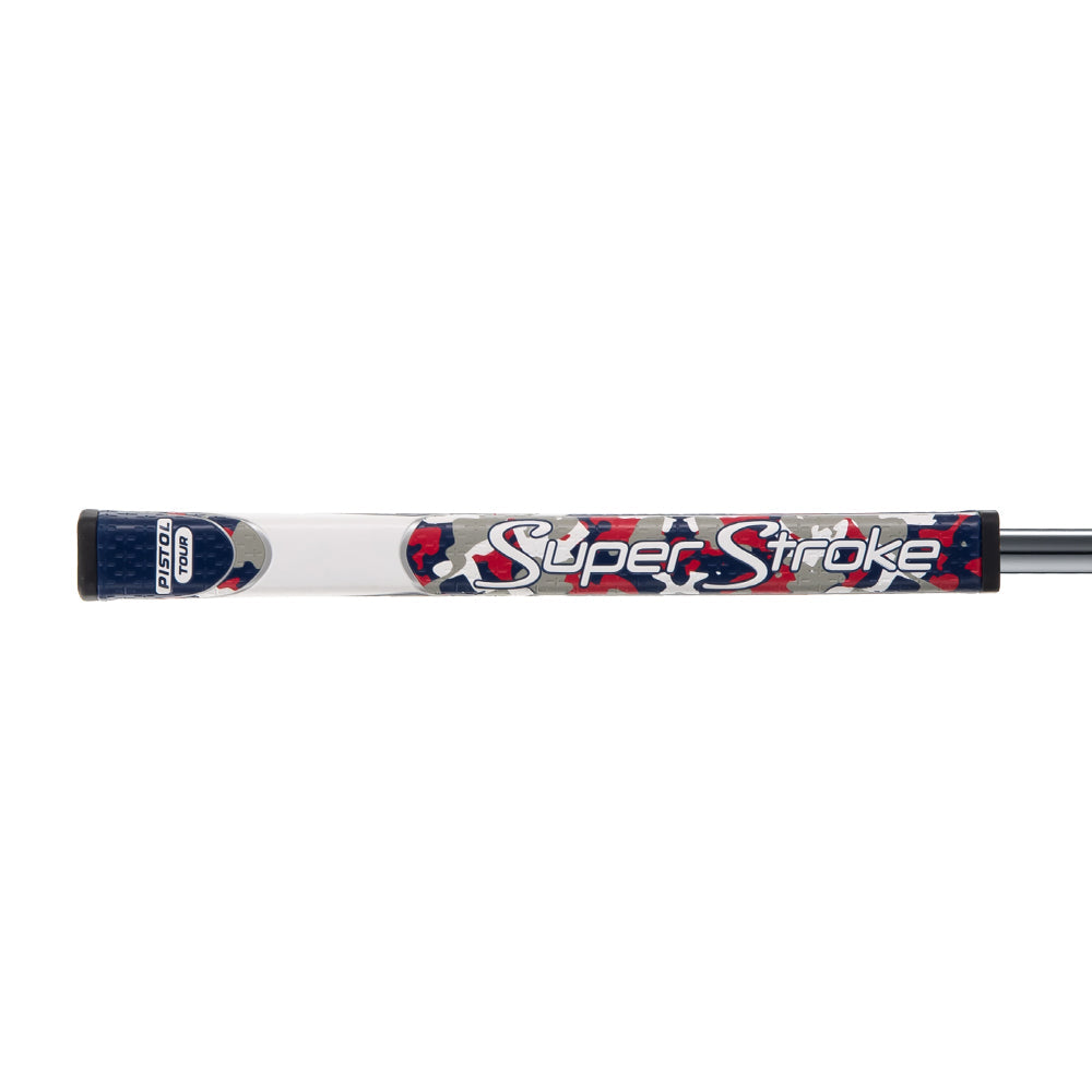 Super Stroke Zenergy Pistol GT TOUR Putter Grip (Camo Red/White/Blue)