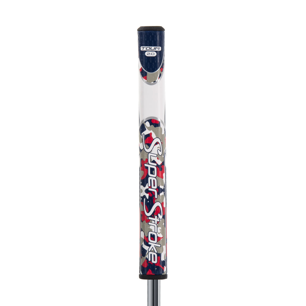 Super Stroke Zenergy Tour 2.0 Putter Grip (Camo Red/White/Blue)