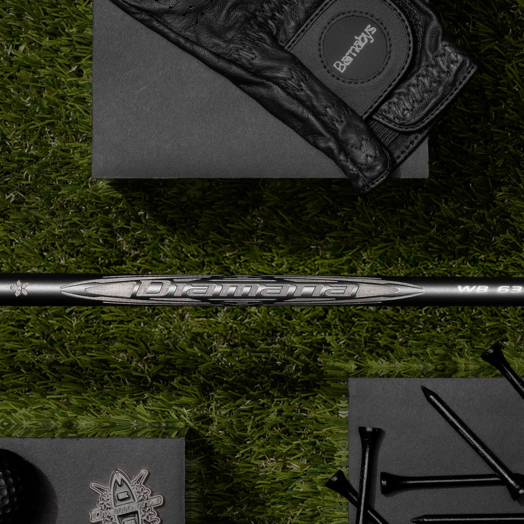 (ASSEMBLED) Mitsubishi Diamana WB Blackout Driver Shaft Adapter with Tip + Grip