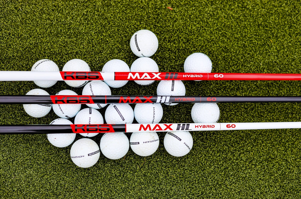 (Assembled) KBS Max HL Graphite Hybrid Shaft with Adapter Tip + Grip