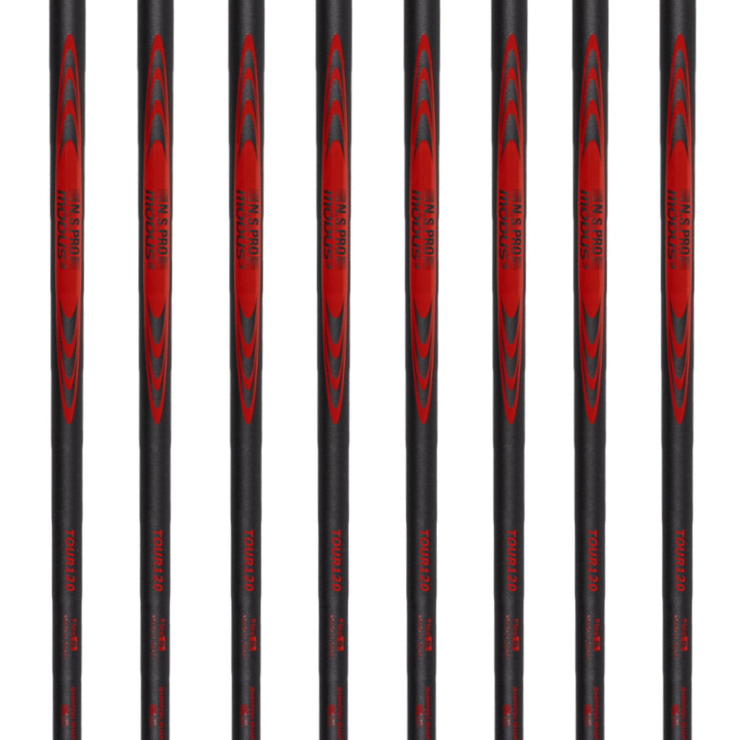 Nippon N.S. Pro Modus3 Tour120 Black Matte (.355" Tapered Tip) - Bundle Sets