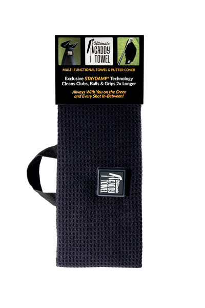 The Ultimate Caddy Towel with its retail card