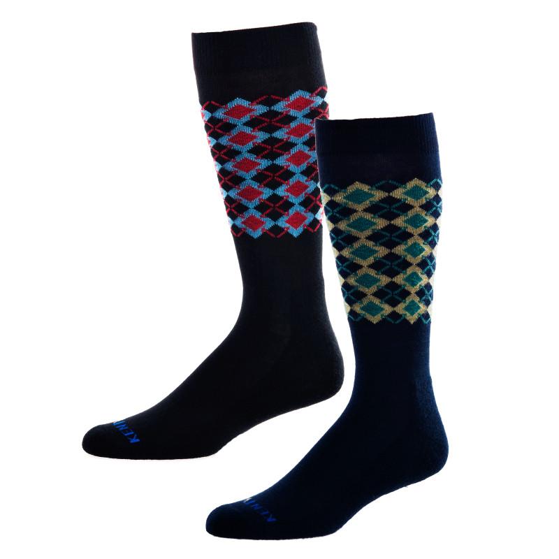 KentWool 19th Hole Collection New Argyle Golf Sock (Dress Sock