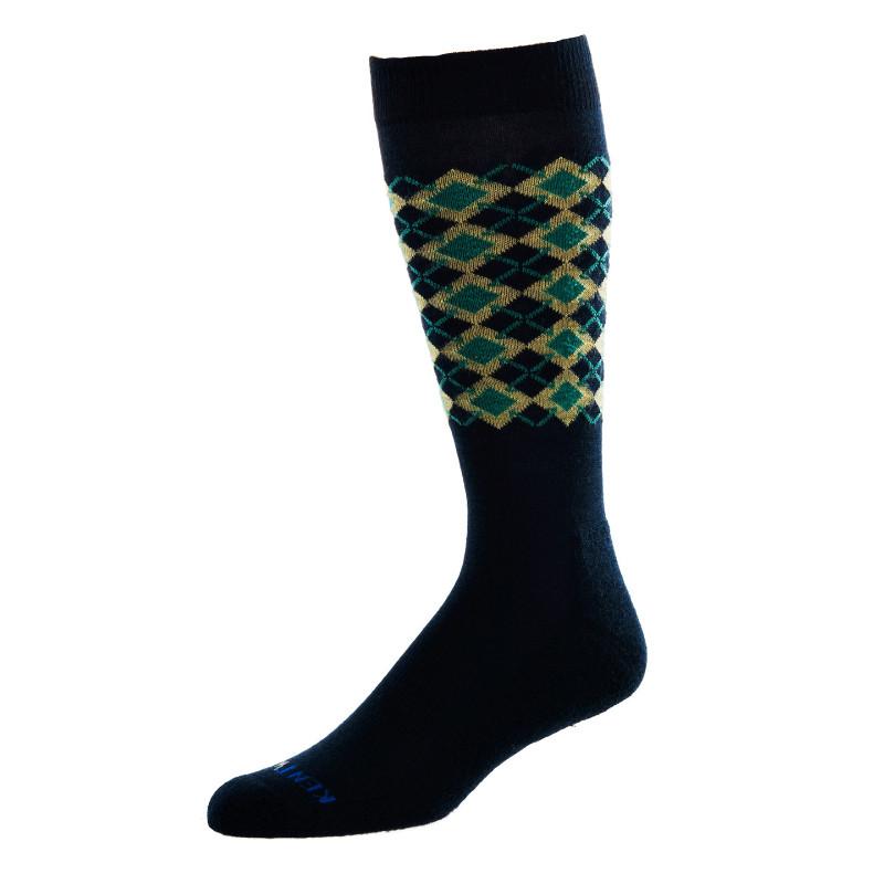 KentWool 19th Hole Collection New Argyle Golf Sock (Dress Sock)