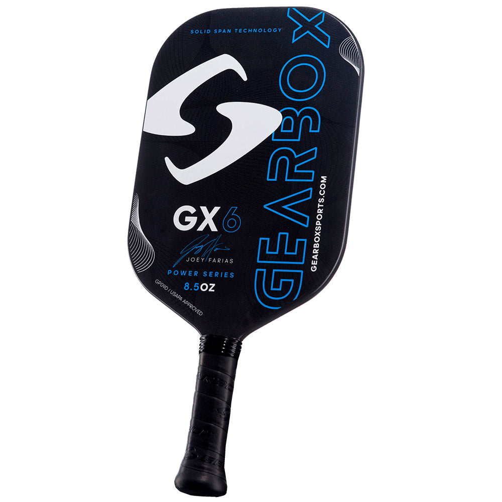 GEARBOX Pickleball Paddle GX6 POWER - 8.5oz, Joey Farias Signature