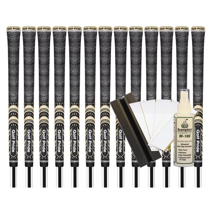 Golf Pride MCC Teams Standard Grip - TEAM BLACK/GOLD (13pcs + Golf Grip Kit)