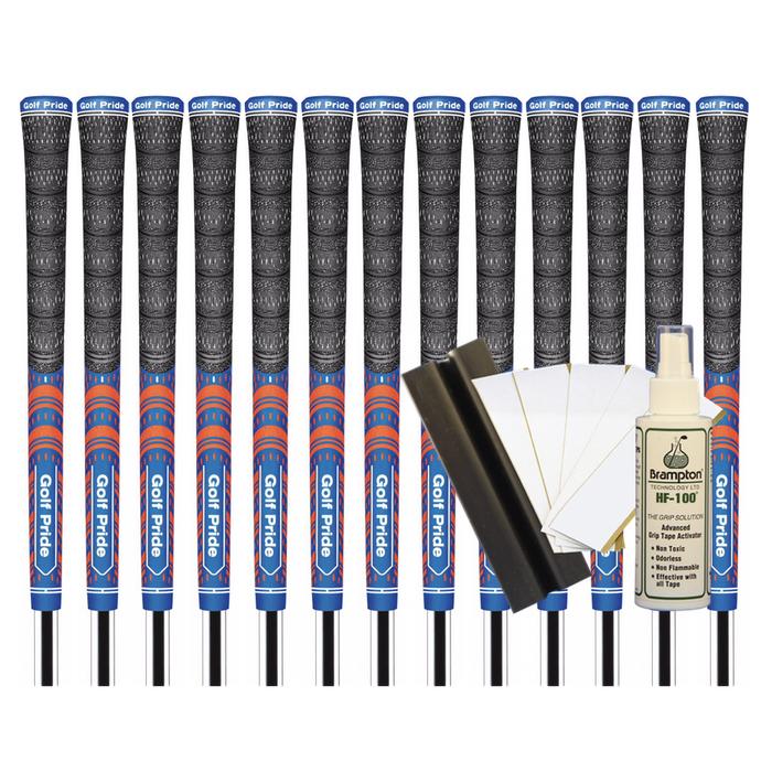 Golf Pride MCC Teams Standard Grip - TEAM BLUE/ORANGE (13pcs + Golf Grip Kit)