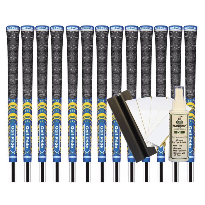 Golf Pride MCC TEAMS (New Decade) Standard Grip - TEAM BLUE/YELLOW (13pcs + Golf Grip Kit)