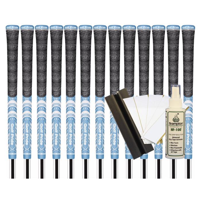 Golf Pride MCC Teams Midsize Grip - LIGHT BLUE/WHITE (13pcs + Golf Grip Kit)