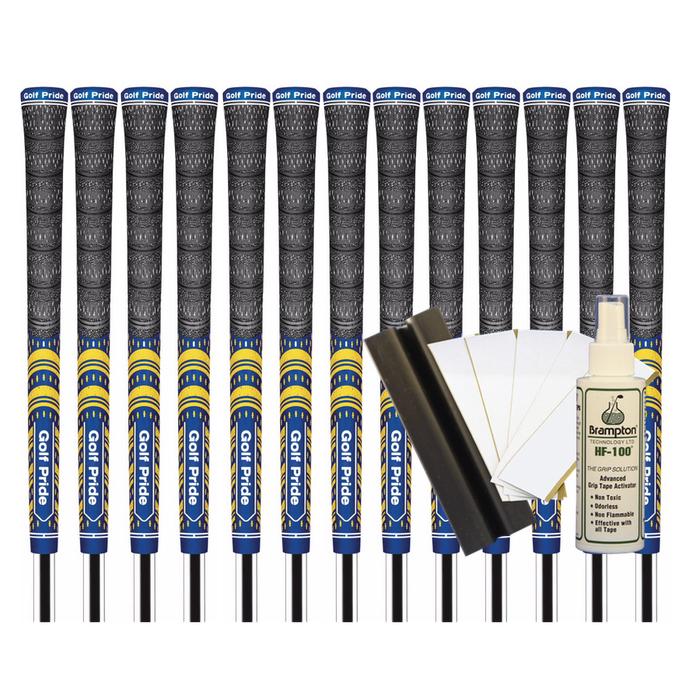 Golf Pride MCC Teams Standard Grip - NAVY/YELLOW (13pcs + Golf Grip Kit)