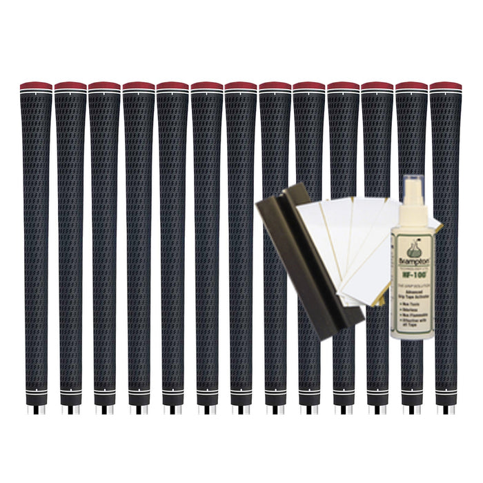 Lamkin Crossline 360 Midsize (13pcs + Golf Grip Kit) - Black