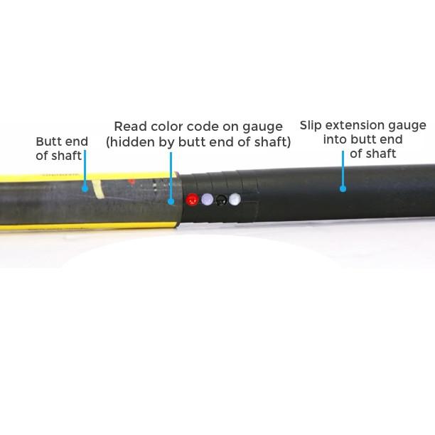 Parage Golf Shaft Measuring Gauge Tool