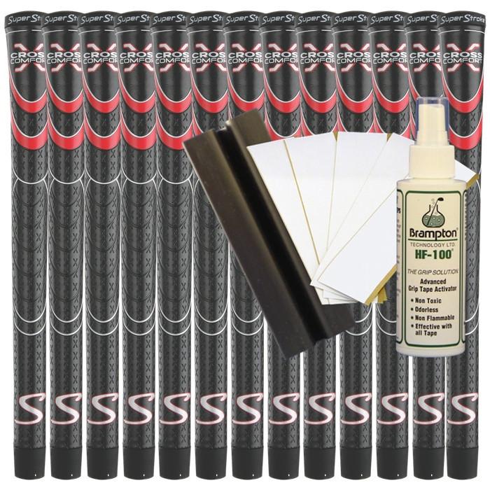Super Stroke Cross Comfort Standard (Black/Red) (13pcs + Golf Grip Kit)