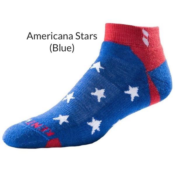 KentWool Women's USA Classic Ankle Golf Sock - Stars & Stripes
