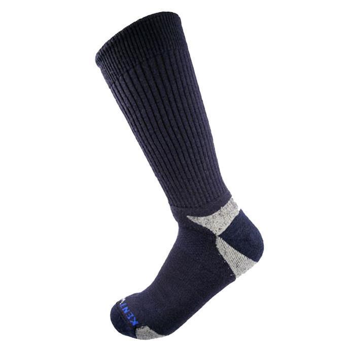 Bundle Set KentWool Mens Classic Crew Golf Socks (Navy/3-pack)