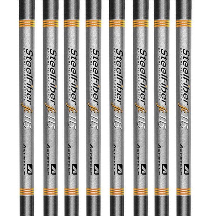 Aerotech SteelFiber fc115 Tapered Iron Shaft (0.355" tip) - 8pcs Bundle Set (#3-PW)