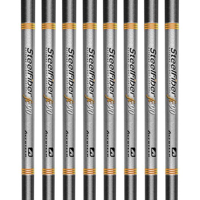 Aerotech SteelFiber fc90 Tapered Iron Shaft (0.355" tip) - 8pcs Bundle Set (#3-PW)
