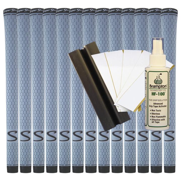 Super Stroke S-Tech Standard (Grey) (13pcs + Golf Grip Kit)