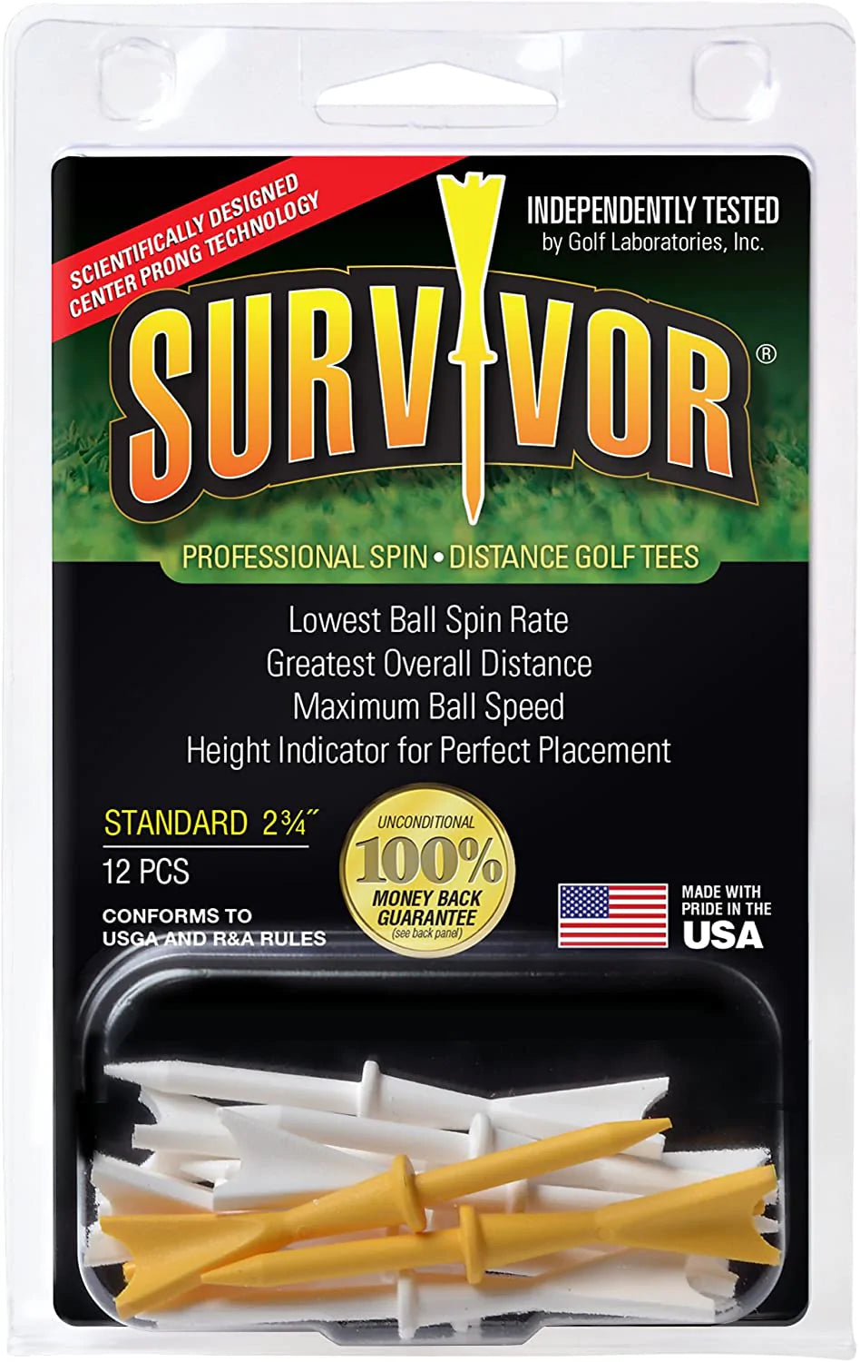 SURVIVOR 2 3/4" Standard Golf (12ct)