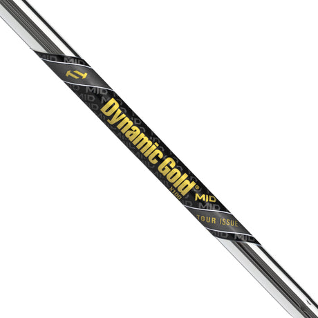 True Temper Dynamic Gold TOUR ISSUE MID 130 Iron Steel Shaft (0.355" Tapered Tip)