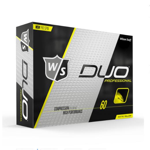 Wilson Staff DUO Professional (12 pack) Golf Balls - Yellow