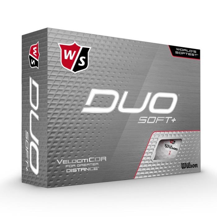 NEW Wilson Staff DUO Soft+ (12 pack) Golf Balls - White