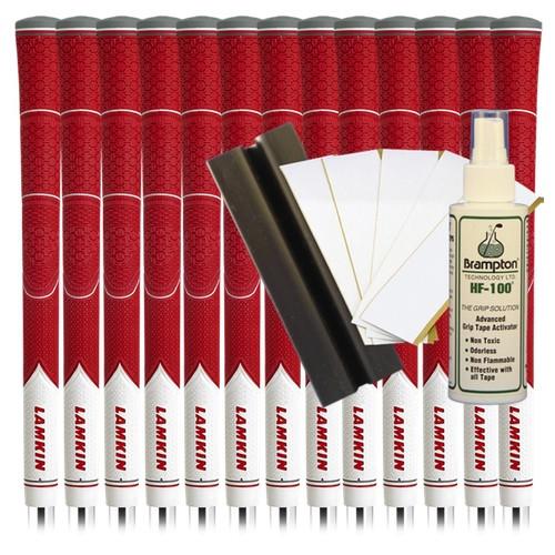 Lamkin Z5 Standard - Red (13pcs + Golf Grip Kit)