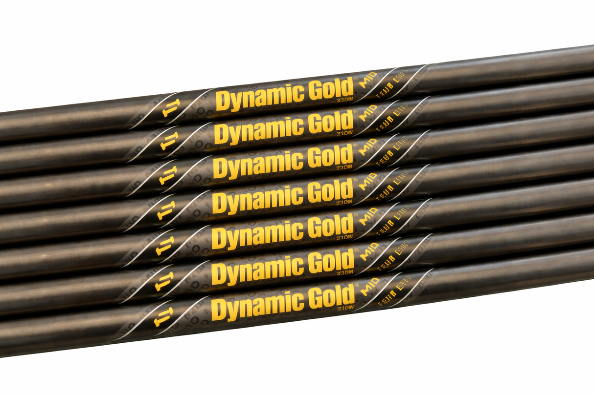 True Temper Dynamic Gold MID Tour Issue 130 Gunmetal Shafts (Bundle Sets)