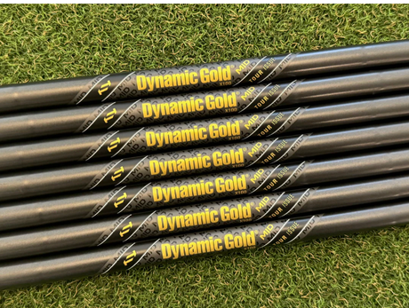 True Temper Dynamic Gold MID Tour Issue 130 Gunmetal Shafts (0.355" Tapered Tip)