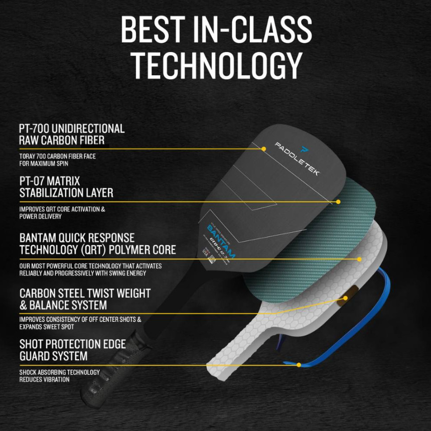 PaddleTek Bantam GTO-C PickleBall Paddle