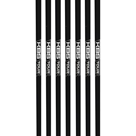 KBS Tour Black Steel Iron Shaft – .355 Taper Tip, Choose Flex & Length (New Uncut)