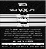 KBS Tour V-X Lite Iron Shaft Parallel Tip (.370)