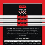 KBS Tour V-X Iron Shaft Taper Tip (.355")