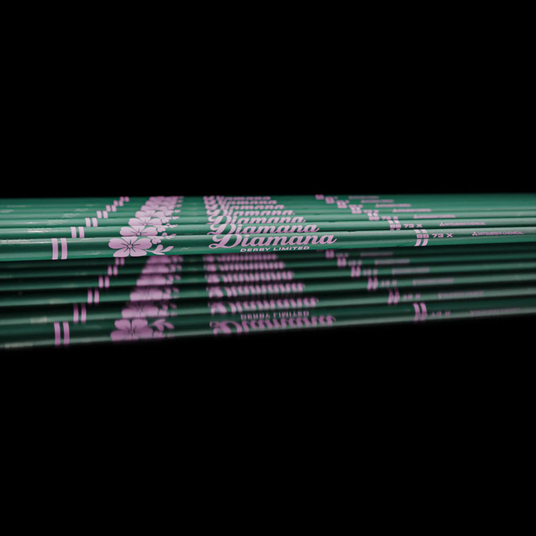 (ASSEMBLED) LIMITED EDITION Mitsubishi Diamana Derby Driver Shaft with Adapter tip + Grip