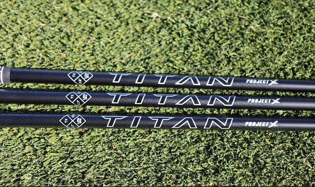 Assembled) Project X Titan Black Driver Shaft with Adapter Tip +