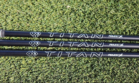 (Assembled) Project X Titan Black Graphite Shaft with Adapter + Grip