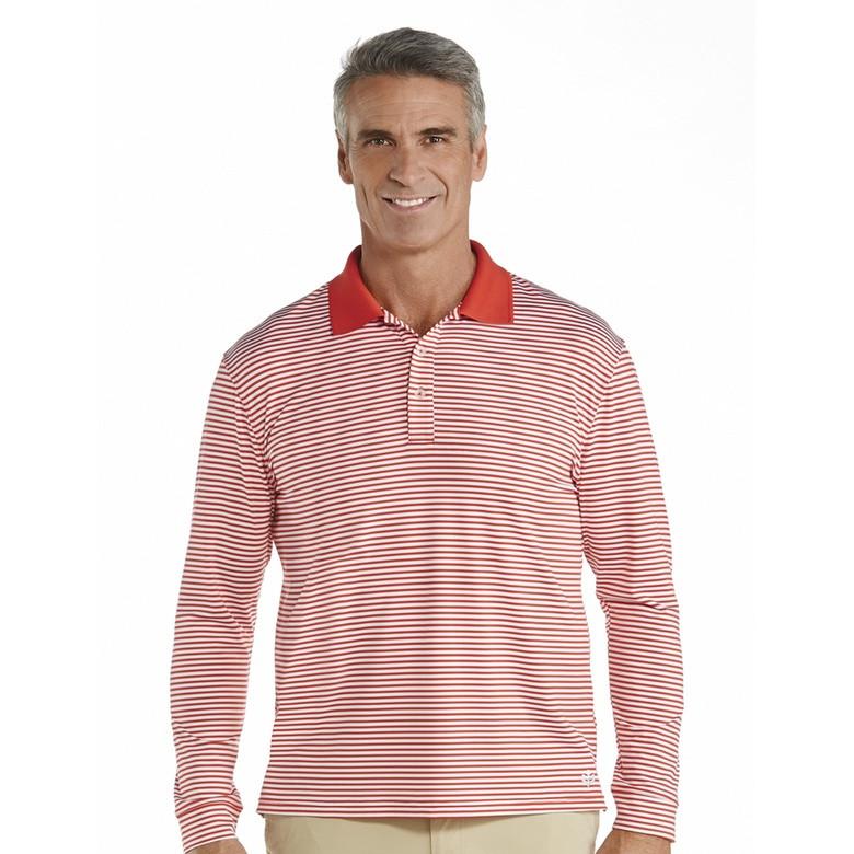 Coolibar Men's Golf Long Sleeve Polo Shirt