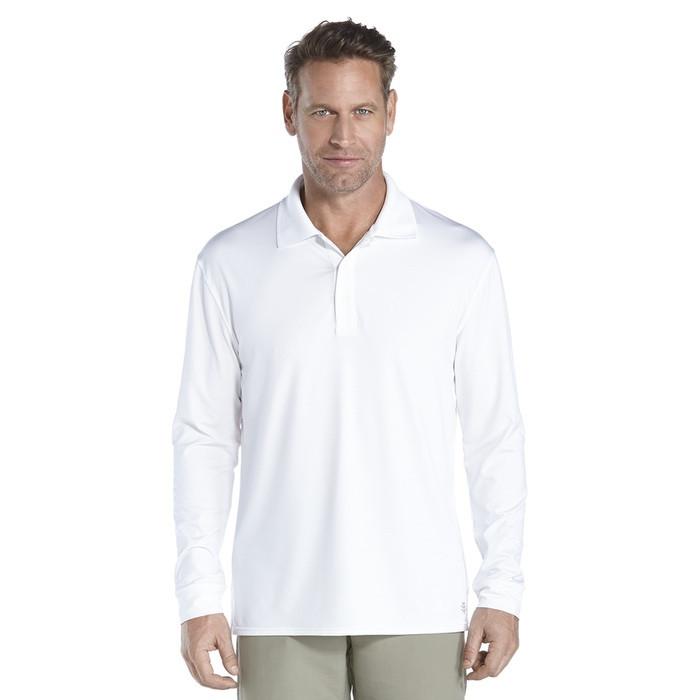Coolibar Men's Golf Long Sleeve Polo Shirt