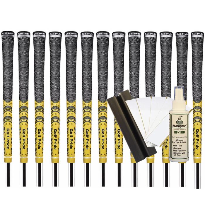 Golf Pride New Decade Multicompound Standard - YELLOW (13pcs + Golf Grip Kit)