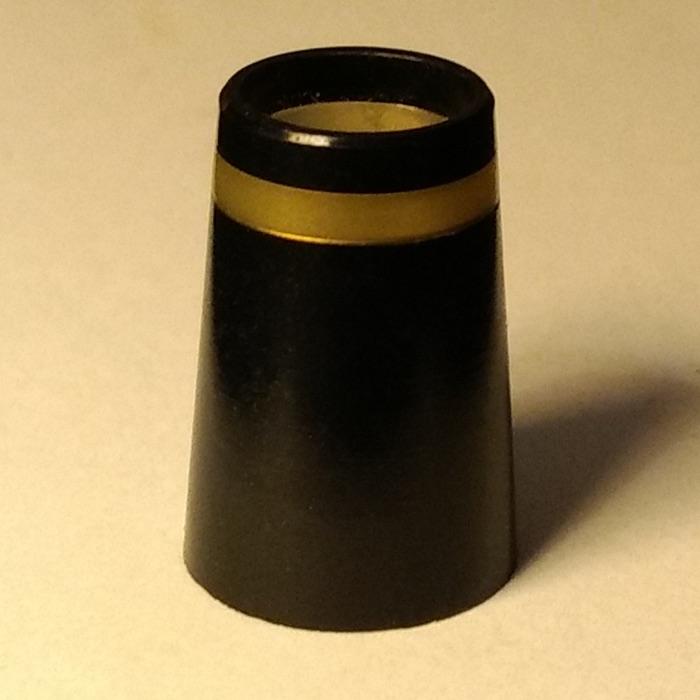Black Plastic Ferrules with Gold Ring for Iron Clubs (12 pack)