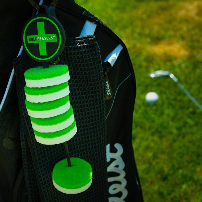 GolfERASERS - Instant Golf Cleaner 6pk w/ Bag Tag Tether – Grips4Less